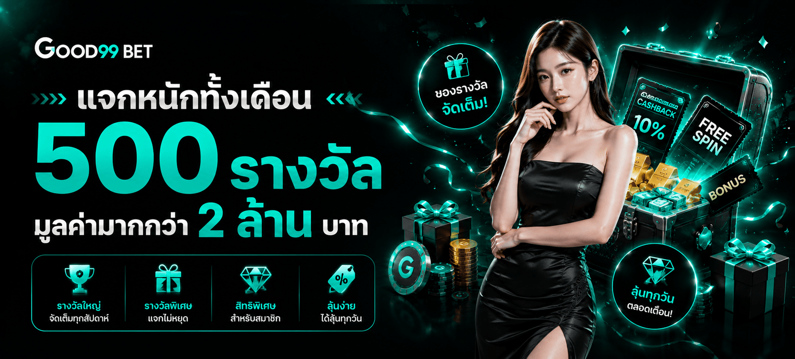 แจกหนักทั้งเดือน 500 รางวัลมูลค่ามากกว่า 2 ล้าน บาท